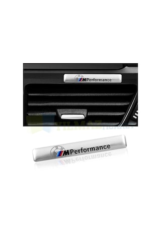 Bmw M Performance Torpido Konsol Logo Arma Metal Siyah-Gümüş 1Ad