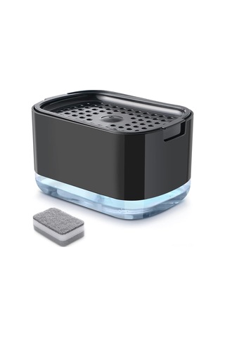 Mufunye 2'li Mutfak Sabunu Dağıtıcı + Sünger Tutucu, 300ml Kapasite, Sızıntı Engeli, Sünger Dahil Diğer