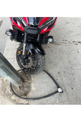 Motosiklet Kilidi 25mm Güçlendirilmiş Halat Kilit 2 Metre
