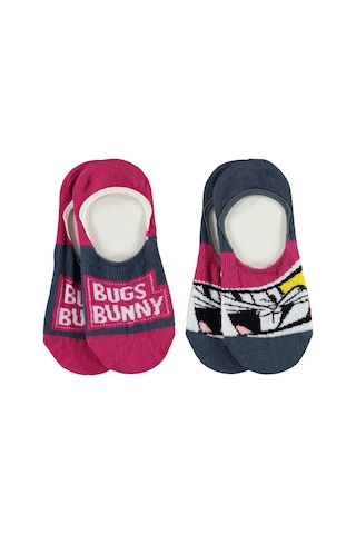 Bugs Bunny Kız Çocuk 2'li Babet Çorap Set 3-11 Yaş Fuşya G9A831436Y31 Fuşya