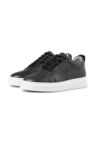 Ducavelli Correndo Erkek Hakiki Deri Sneaker, Bağcıklı Sneaker, Hakiki Deri Sneaker, Erkek Sneaker Siyah