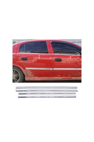 Opel Astra G Krom Cam Çıtası 4 Kapı P.çelik 1998-2004 Arası