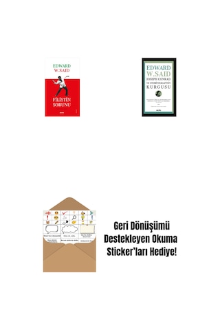 Filistin Sorunu + Joseph Conrad Ve Otobiyografinin Kurgusu + Okuma Sticker'ları