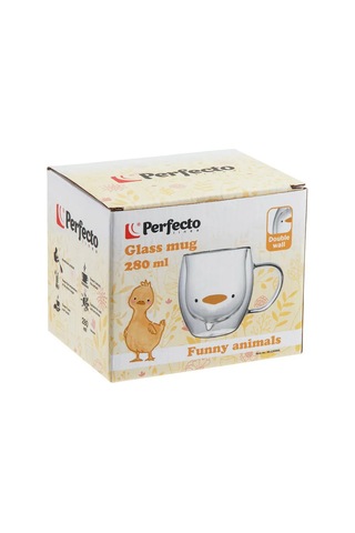 Perfecto Lınea Çift Cidarlı Ve Tabanlı Şeffaf Çay Kupası 280 Ml 312628297 Beyaz