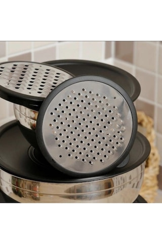 Arow 9 Prç Karıştırma Kabı Rendeli 2516 siyah