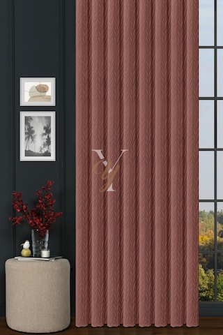 İthal Kadife Fon Perde Plise 01 V-320 Pembe Pembe