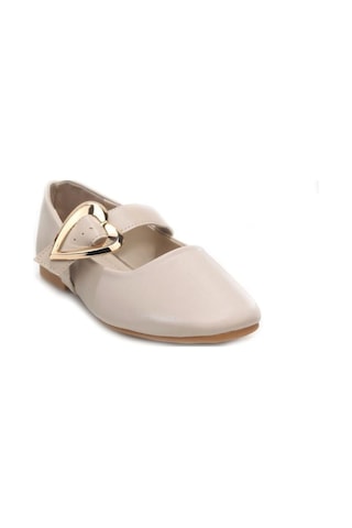 Papuçcity Fendi 03468 Kadın Günlük Babet Krem