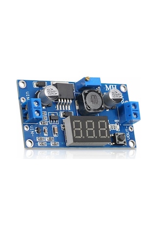 Lm2596 Dc-dc Ayarlanabilir Step-down Modül Dijital Voltmetre Göstergeli