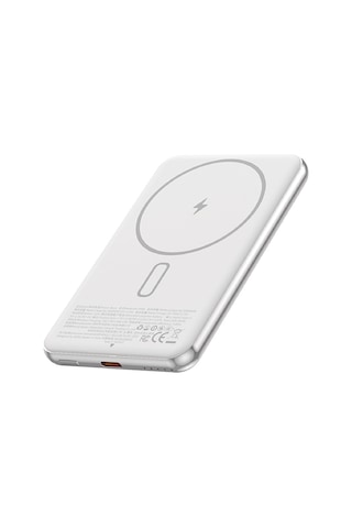 Wiwu Wi-p088 Led Işık Göstergeli Pd 20w Kablosuz Powerbank 5000mah 15w Gümüş Gümüş