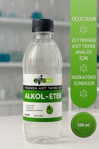 Zeytinyağı Tayini İçin Alkol- Eter 500 Ml Zeytinyağı Tayini İçin Alkol- Eter 500 Ml