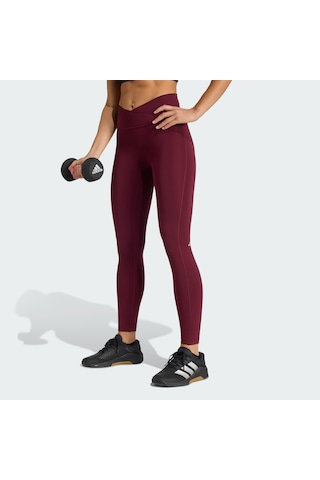 Adidas Hz0872 W 3ss X-over L Kadın Spor Tayt Bordo