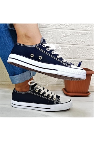 Fiyra 554 Lacivert Kısa Unisex Sneaker Keten Spor Ayakkabı 001