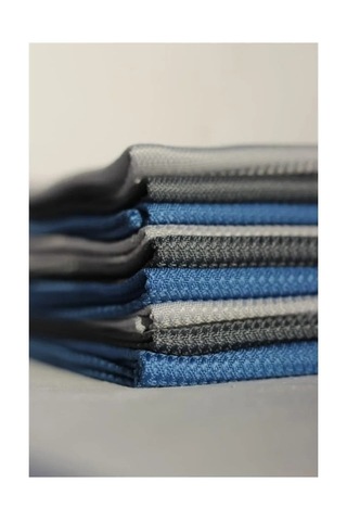 Pella- Orijinal Pella- Mikrofiber Temizlik Bezi 3'lü Paket Mavi - Antrasit - Açık Gri