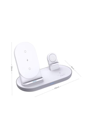 15w 3-in-1 Kablosuz Şarj İstasyonu Telefon, Apple Watch Ve Kulaklık İçin Qi Wireless Charging Stand-1545