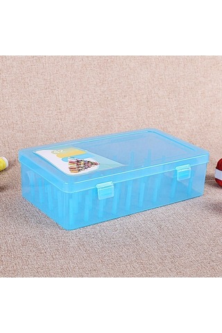 Bosphorusboutique02 Şeffaf 42 Adet Dikiş Ipliği Kutusu, Iğne Ve Tel Depolama Organizatörü Şeffaf