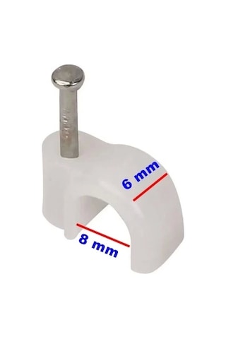 Beton Çivili Kablo Tutturma Kroşe No:3 10 Lu Paket