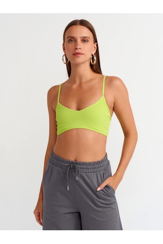 Dilvin 3714 V Yaka İp Askılı Bra-lime