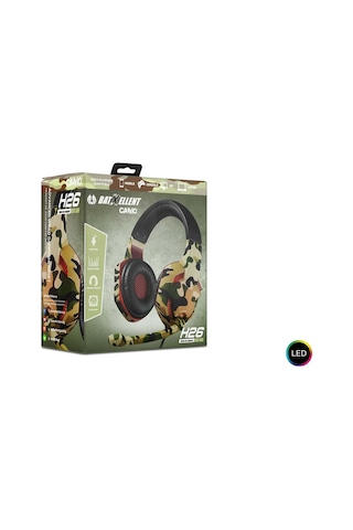 J-Tech H26 CAMO Surround Mikrofonlu Led Işıklı Oyuncu Kulaklığı