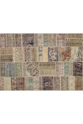 Iskandinav Tarzı Patchwork Halı 160x230 Cm - 6288