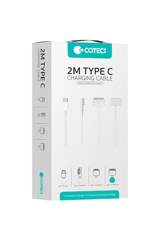 Apple MacBook Uyumlu Type-c To Magsafe 3 Hızlı Şarj Kablosu 140w 2 Metre