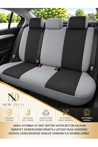 Chevrolet Captiva 2007-2018 Uyumlu Oto Koltuk Kılıfı Tam Set Airbag Uyumlu 4 Mevsim Cotfit Serisi 23247966
