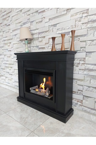 Blueflame Classıcal Black Bacasız Şömine