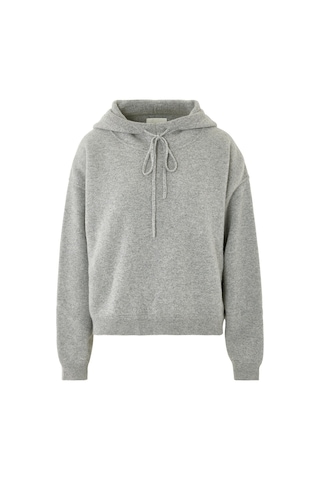 Loulou Studio Lüks Kaşmir Örgü Kapüşonlu Sweatshirt - Gri