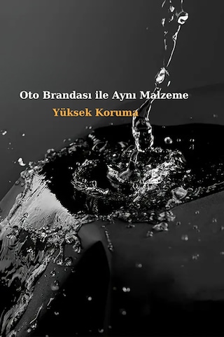 Siyah Bahçe Mobilya Koruma Örtüsü Branda 260x160x80 Cm-santimetre, Su Geçirmez, Güneşten Korur Siyah