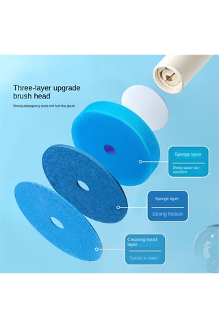 48 Adet Tek Kullanımlık Tuvalet Fırçası Yedekleri Ölü Açı Yok Köpük Mavi Mavi