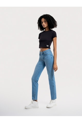 Crop Kadın Tshirt K.kol Siyah