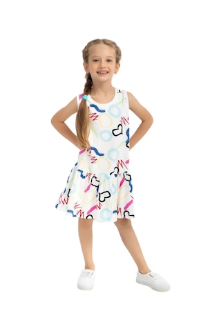 Kız Çocuk Elbise Rp2789-3 KREM