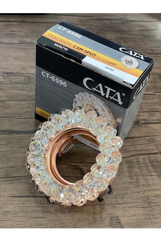Cata Papatya Cam Spot Ct-6596 Takım Halinde Beyaz Işık