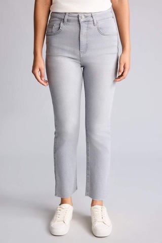 Defacto Crop Flare Fıt Yüksek Bel Gri Jean Pantolon I1912ax26aunm55 Gri-nm55