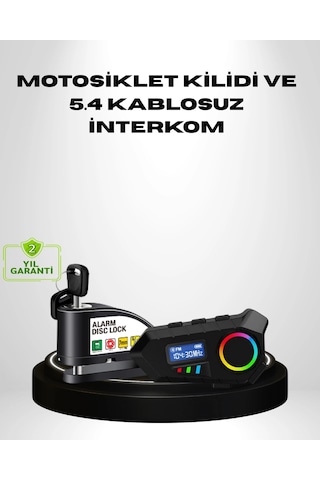 Kargo Motosiklet Ve Günlük Kullanım İçin Bluetooth Hoparlör Ve Disk Kilidi Seti Najmaddin