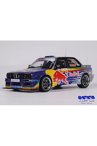 1:18 Ölçek Otto 2023 Bmw M3 E30 V8 229 Red Bull Driftbrothers Resin Kapalı Minyatür Model Araba 25cm