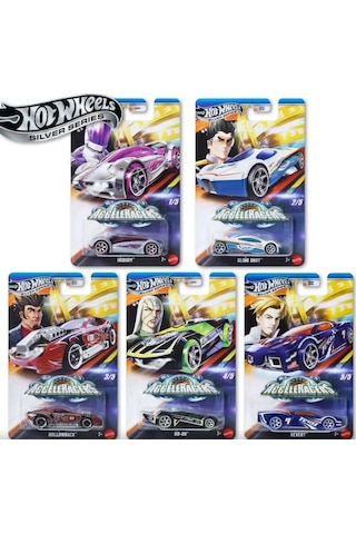 Hot Wheels Silver Series Acceleracers Gdg83 977k 5'li Set Çok Renkli