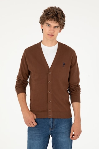 U.s. Polo Assn. Erkek Kahverengi Hırka Triko 50293531-vr029 Kahverengi