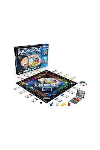 Hasbro Gaming Monopoly Ödüllü Bankacılık Kutu Oyunu, 8+ Yaş, 2-4 Oyuncu
