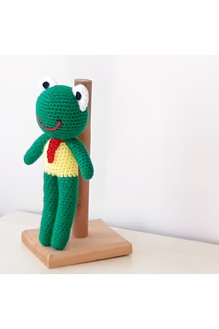 Amigurumi Örgü Oyuncak Kurbağa Erkek