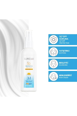 Cliniclab Besleyici ve Nemlendirici Güneş Losyonu SPF50+ 150 ML