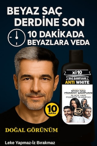 Xi10 Beyaz Kapatan Şampuan 300 ML