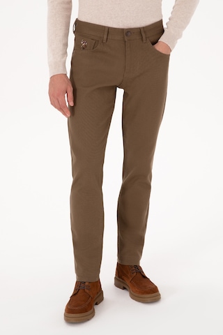 U.S. Polo Assn. Erkek Haki Slim Fit Kanvas / Chino Pantolon 50310340-VR027