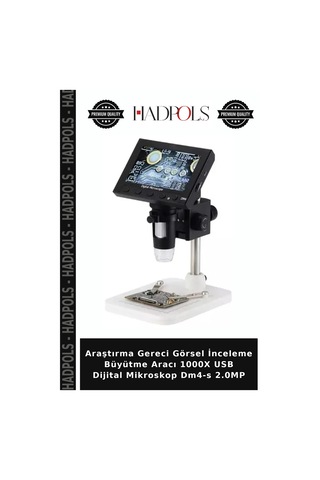 Araştırma Gereci Görsel İnceleme Büyütme Aracı 1000x Usb Dijital Mikroskop Dm4-s 2.0mp