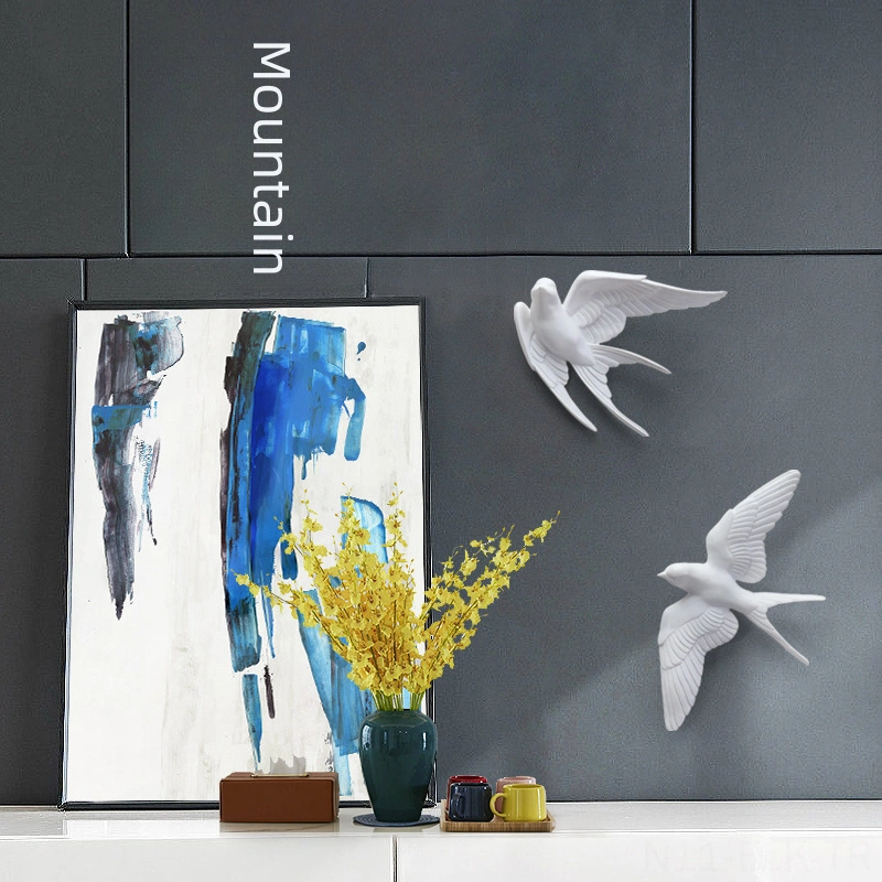 Xindoker Küçük Ev Dekoru İçin 3d Kanarya Figürü - Nordik Stili, Hafif Lüks Duvar Aksesuarı, Oturma Odası/giriş/evi Dekorasyonu Diğer