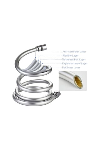 Ulzyvf 6,5 Ft Esnek Bükülmez Duş Hortumu - Sızdırmaz Contalı, 360 Döner Bakır Bağlantılı Diğer