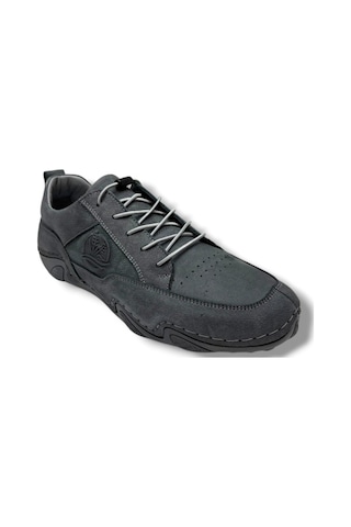 Sayar 362-26 Hakiki Nubuk Deri Comfort Casual Erkek Ayakkabı Füme