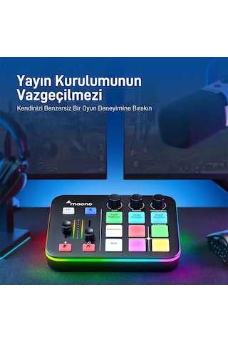 Maonocaster G1 Neo Oyun Ve Yayıncı Ses Mikseri Ses Kartı