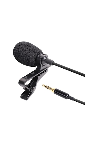 Suntek Portatif Yaka Mikrofonu Stereo 3.5mm Jak Yaka Mikrofonu Ve