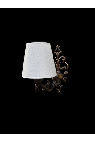 Tekli Elbe Aplik Eskitme Krem Rengi Şapkalı Kahverengi