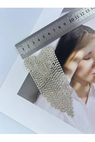 Slubov'u Aksesuar Yaldızlı Kalp Broş 296458810 Gümüş